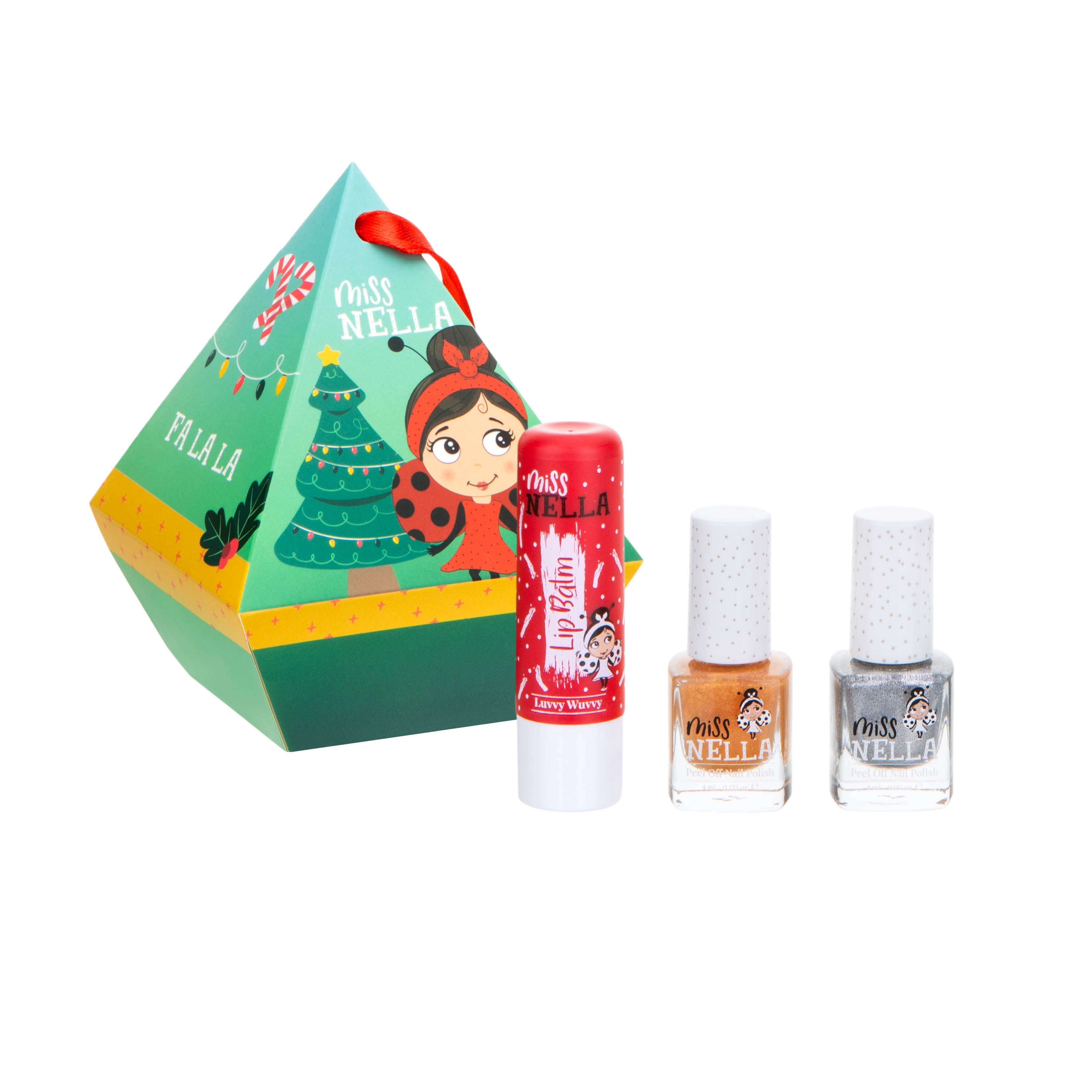 Festive Diamond 2 nail polishes and lip balm