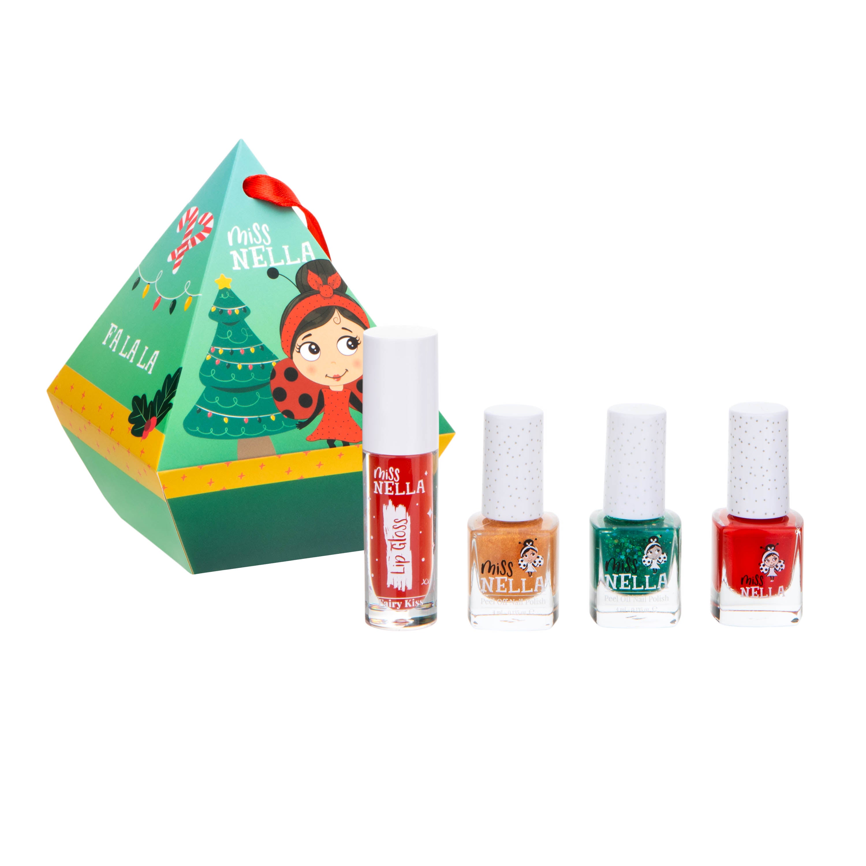 Festive Diamond 3 nail polishes and lip gloss