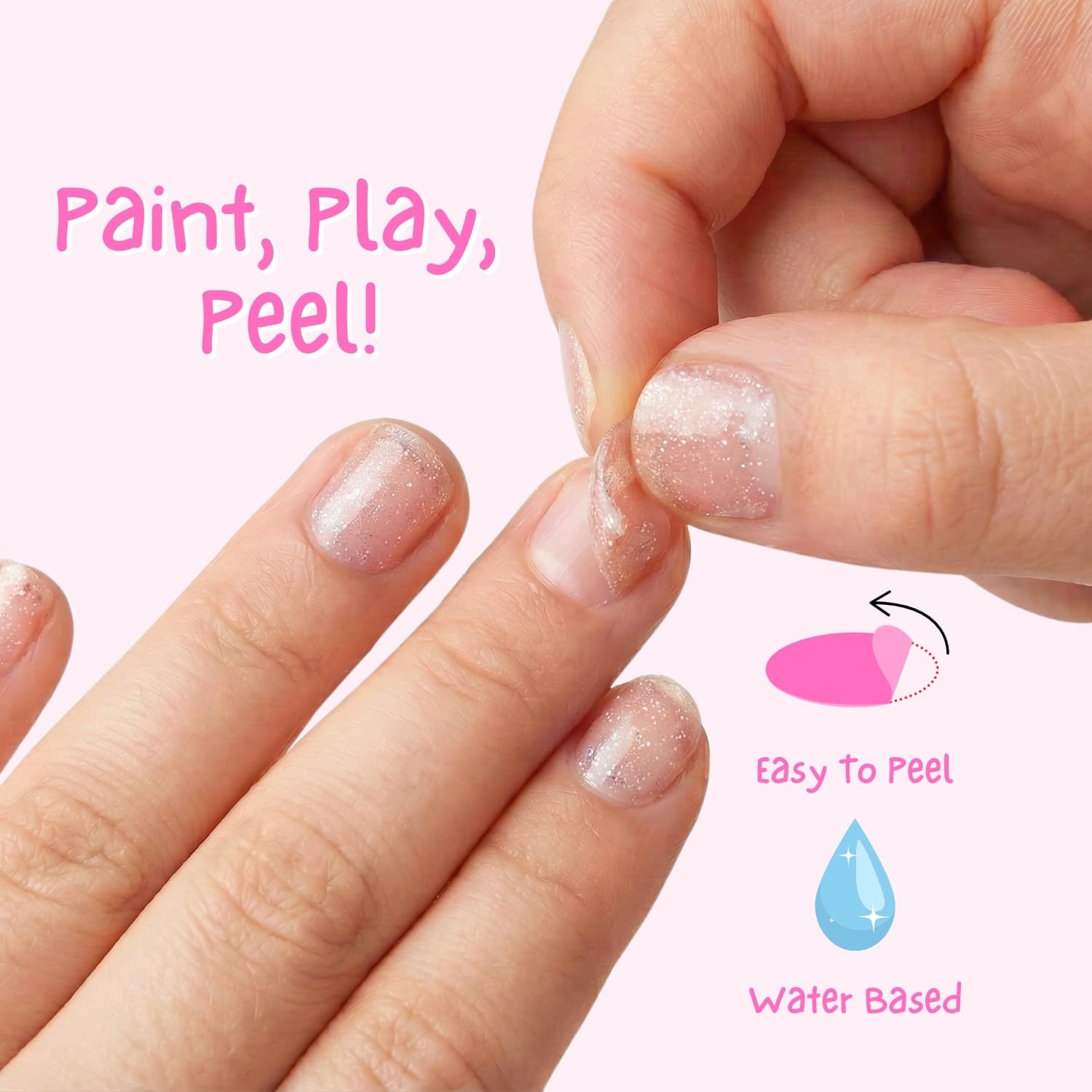 Abracadabra Glitter 4ml Peel Off Kids Nail Polish Miss Nella abracadabra-glitter-4ml-peel-off-kids-nail-polish-miss-nella