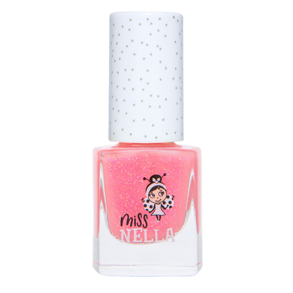 Marshmallow Overload: Coral Pink Shimmer Peel Off Nail Polish