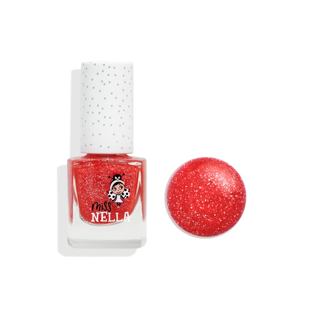 Croco Dazzle: Sparkly Red Peel Off Nail Polish